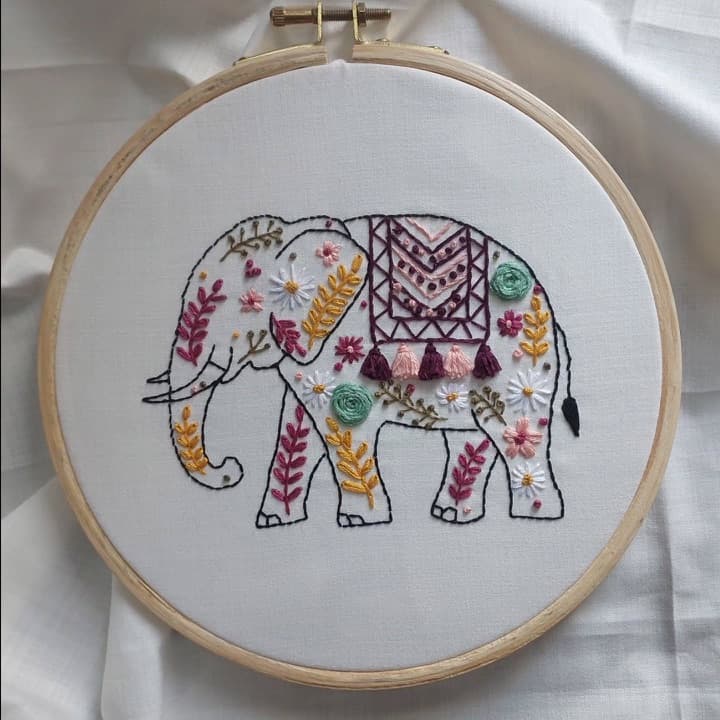 Elephant Hoop Art