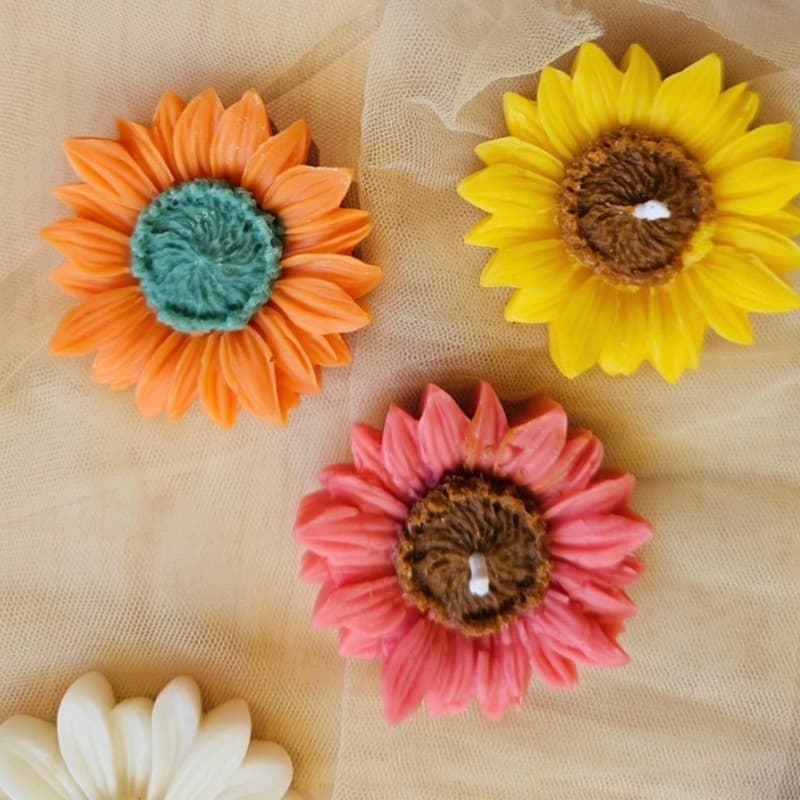 Sunflower candles